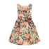 Sweet Kids Little Girls Gold Garden Floral Print Elegant Flower Girl Dress 2-6 - SophiasStyle.com